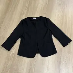 オフィス ジャケット 黒ラメ LLサイズ GLACIER Honeys