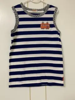 新品タグなしミキハウス ストライプ タンクトップ 100cm