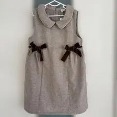 petit main 襟付きジャンバースカート 110cm