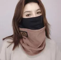 ネックウォーマー フェイスカバー マスク 耳掛け 男女通用　冬用 防寒マスク