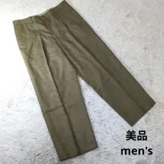 ✨美品✨RAIKA STYLE★men's★ＬＬ★オリーブグリーン★スラックス