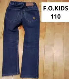 F.O.KIDS　デニムパンツ　110　スマイル刺繍　通年物 青