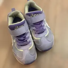 再値下げ！asics スニーカー 紫　パープル　18㎝