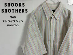 BROOKS BROTHERS 346 ストライプシャツ　noniron