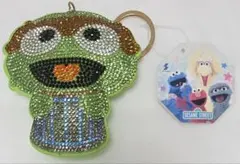 セサミストリート ラインストーン オスカー キーホルダー