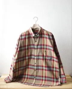 チェック柄 長袖シャツ Lサイズ