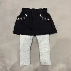 いちご刺繍スカートとレギンスセット　スカッツ　プティマイン 90cm