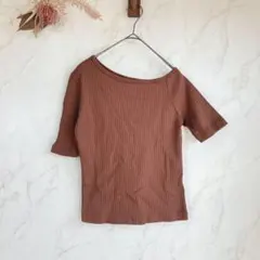 ビューティー＆ユース サマーニット【S相当】リブ ワンオフショルダー 良品✨のサムネイル