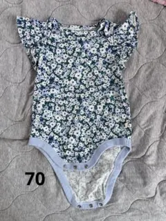 baby gap 花柄ロンパース 6-12ヶ月用