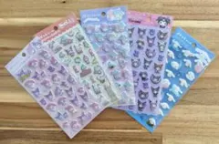 ぷくっとシール サンリオキャラクターズ キキララ クロミ マイメロ シナモロール