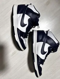 Nike ネイビー/ホワイト ハイカットスニーカー
