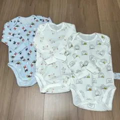 UNIQLO ミッフィー アヒル柄 ロンパース 80cm 3枚セット