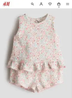 【新品】H&M クリンクルコットン2アイテムセットのサムネイル