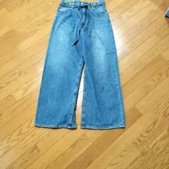 AZUL by MOUSSY ワイドパンツ S デニムブルー