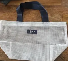 IÉNA メッシュトートバッグ ホワイト ネイビーのサムネイル