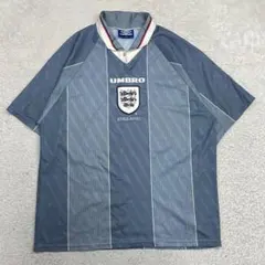 超希少 正規 95/97 イングランド代表 Away S/S ユニフォーム L - メルカリ