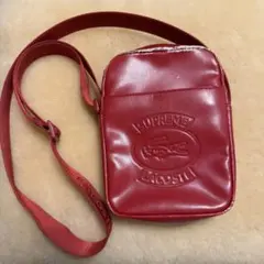 Supreme LACOSTE 赤 ショルダーバッグ 国内正規　ラコステ 18SS Supreme LACOSTE Waist Bag ウエストバッグ (Supreme/バッグ