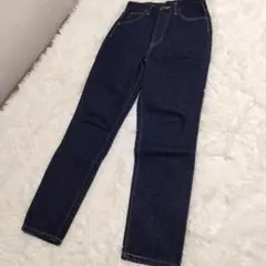 Leeインディゴ デニムパンツ ストレート濃いブルーデニムXSのサムネイル