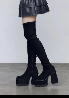 EMODA♡スクエアフィットロングブーツ♡Lサイズ