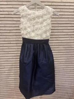 フォーマルドレス ホワイト/ネイビー 100cm以上 150cm