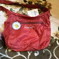 mont-bell ポケッタブル ライト ショルダー S レッド