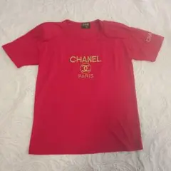 【CHANEL BOUTIQUE】 赤色 Tシャツ　90sシャネルのサムネイル