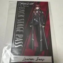 にじさんじ 2時だとか まねきねこ 箔押しバックステージパス風カード ローレン