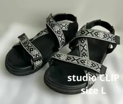 my STANDARD studio CLIP スポーツサンダル 黒 Ｌサイズのサムネイル