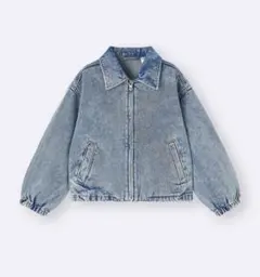 GU KIDS男女兼用デニムジップアップジャケット