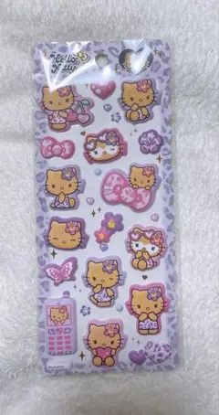 サンリオキャラクターズ　ぷっくりシール　日焼けキティ