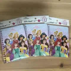 セリア ディズニープリンセス シール帳 3冊