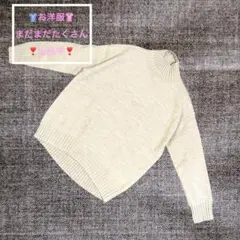 ゆったり❗️【GU】 パフィータッチオーバーサイズハイネック S ナチュラル