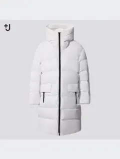 UNIQLO ライトダウンボリュームロングフーデッドコート プラスj