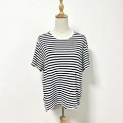 Ｈ＆Ｍ✨ボーダートップス【Ｍ】半袖Tシャツ　ゆったり　コットン100%