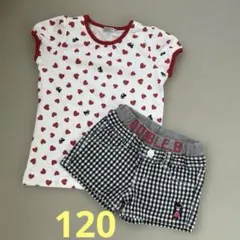 ミキハウス ダブルビー半袖Tシャツ＆ショートパンツ2枚セット