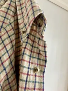 AIGLEチェックネルシャツ/S