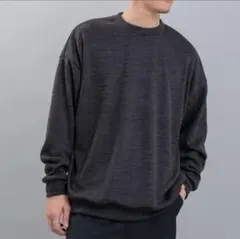 やま様 So スミクロ ニットソー クルーネックセーター