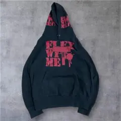flexwitme 赤 黒 パーカー Sサイズ Fuck my life