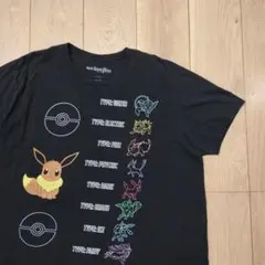 US古着Tシャツ ポケモン Pokemon ブラック 黒 XL