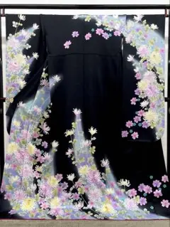 京友禅 訪問着 金彩 薔薇 丹後ちりめん 正絹 躾糸付き A147 - メルカリ