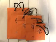 HERMESショップ袋4枚セット