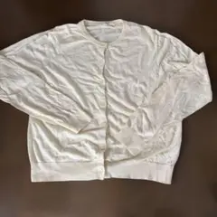 UNIQLO レモンクリーム色 XL カーディガン