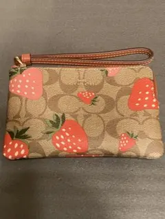 COACH イチゴ柄 ポーチ ボックス入り 2026年最新】コーチ ポーチ いちごの人気アイテム - メルカリ
