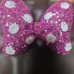 ディズニーミニーちゃんスパンコールリボン