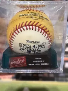 【新品未開封】2009年 MLB ホームランダービー 公式記念球 ゴールド球のサムネイル