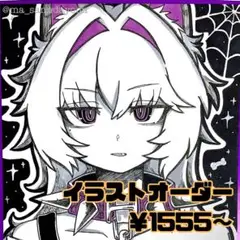 【イラストオーダー】アナログ 手描き イラスト 小色紙