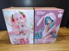 初音ミク フィギュア2体セット 桜ミク2025 うさ耳パジャマ