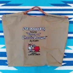 Hore＆Whole　ナイロントートバッグ　エコバッグ スヌーピー