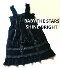 BABY,THE STARS SHINE BRIGHT - ゴスロリ ロリータ フルセット ジャンスカ　ブラックM USED】赤ずきんちゃんジャンパースカート | BABY, THE STARS