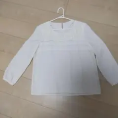 ホワイトレース長袖ブラウス